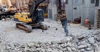 Демонтаж фундамента цена от 2002 руб. | снос старого фундамента заказать в Ухте